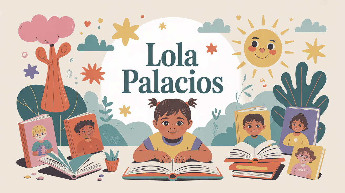 Visuel présentation lola palacios, style tendre et coloré pour enfants