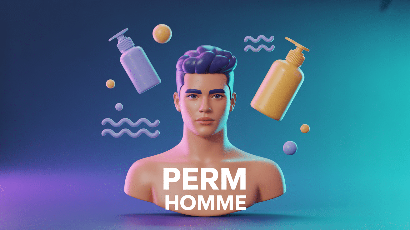 Illustration perm homme moderne : styles, technique et entretien