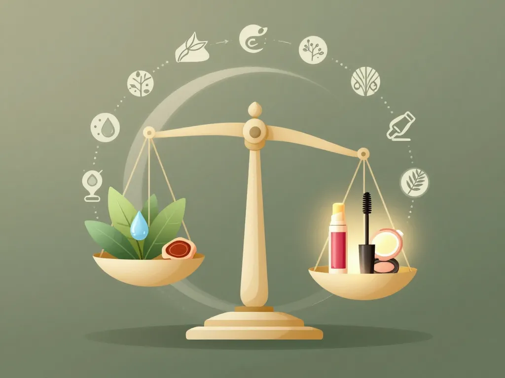 Équilibre éthique ingrédients et ramadan maquillage