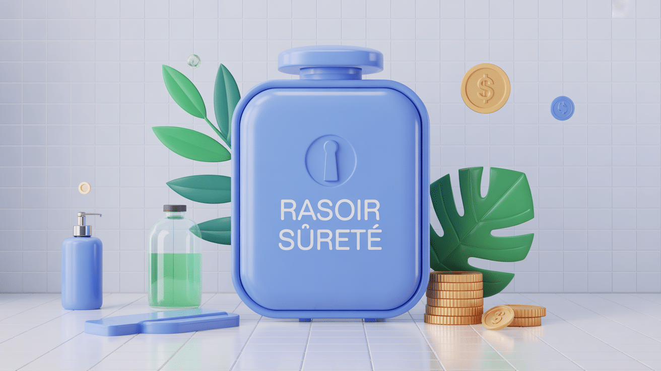 rasoir de sureté avis avec rasoir, lames, mousse et économies