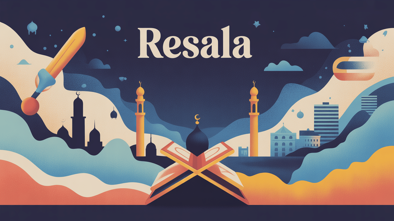 Illustration resala du message du parchemin au numérique