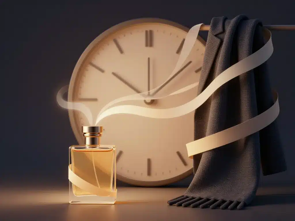 Visuel symbolique resala parfum tenue peau vêtements et sillage