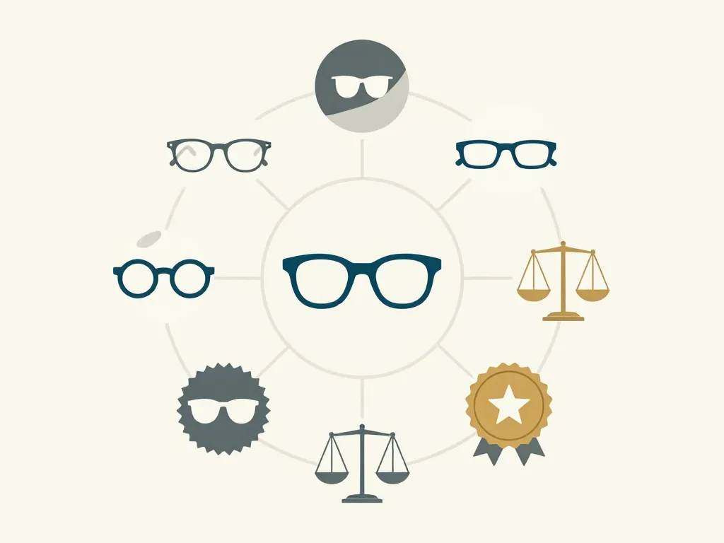 Schéma top 10 marque lunette de vue critères essentiels