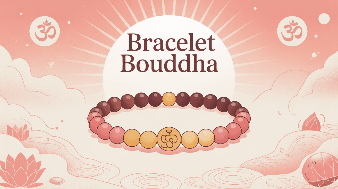 illustration spirituelle bracelet bouddha minimaliste