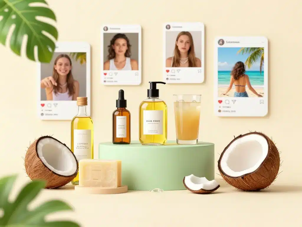 scène produits coco love coco branding réseaux sociaux