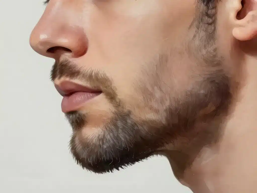 métaphore dégradé favoris barbe stylé