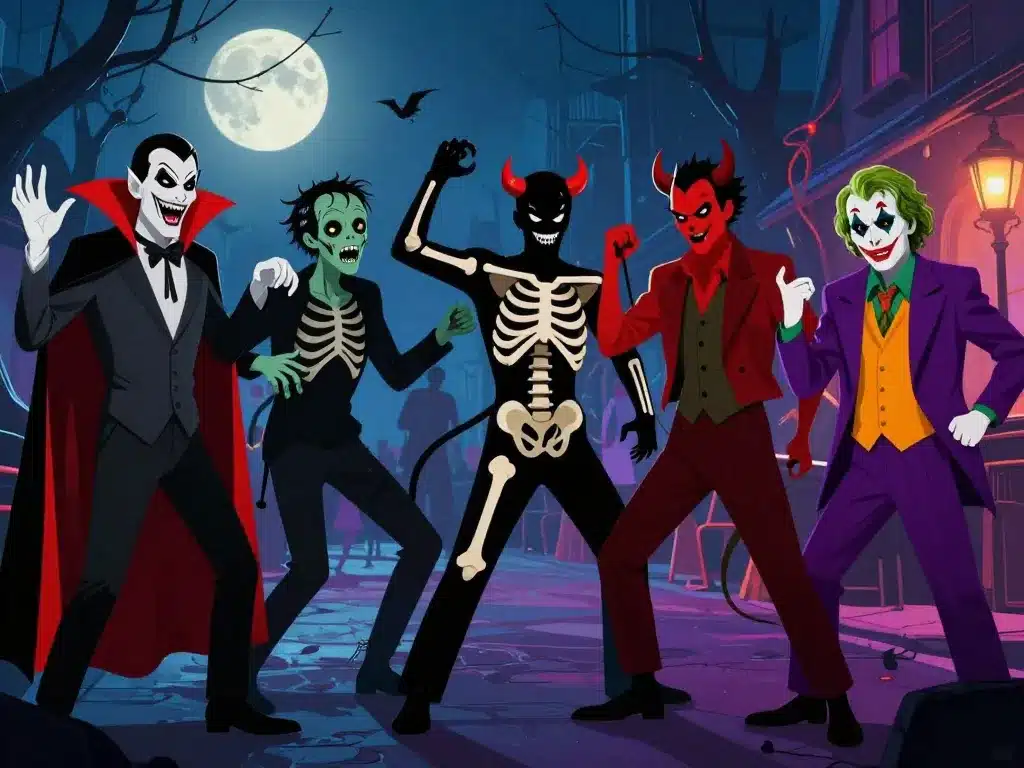 scène costumes déguisement halloween homme classiques et originaux