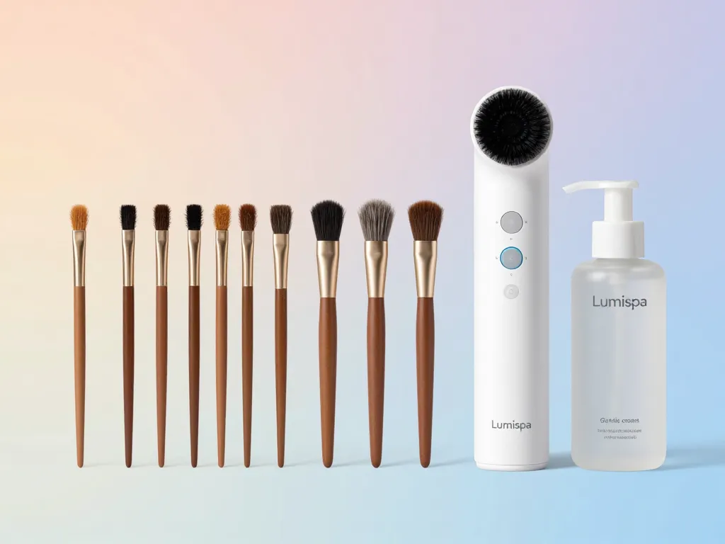 lumispa différents accessoires et tête brosse pour peau