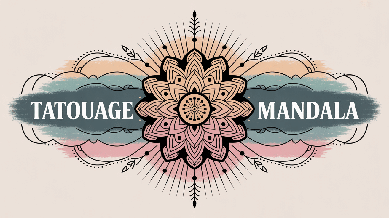 illustration mandala tatouage géométrique et spirituel