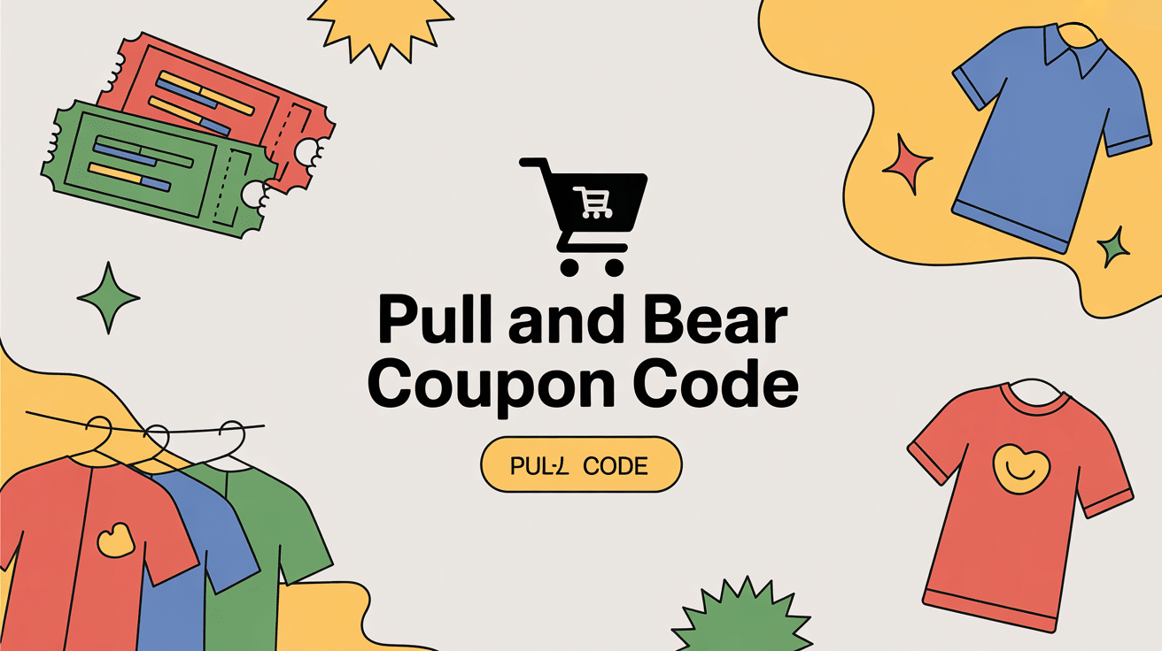 illustration moderne pull and bear coupon code avec tickets et vêtements tendance