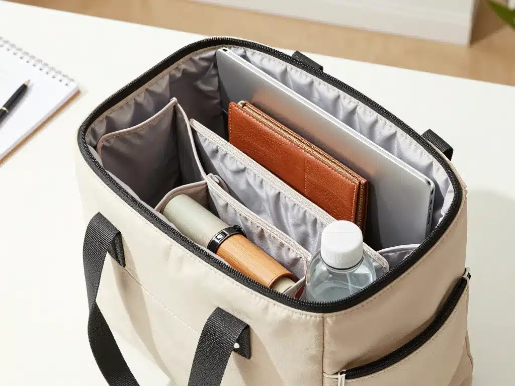 Image sac pour travailler femme organisation fonctionnelle bureau
