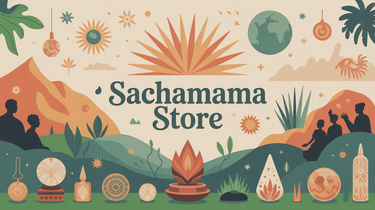 Illustration sachamama store artisanat éthique et objets spirituels