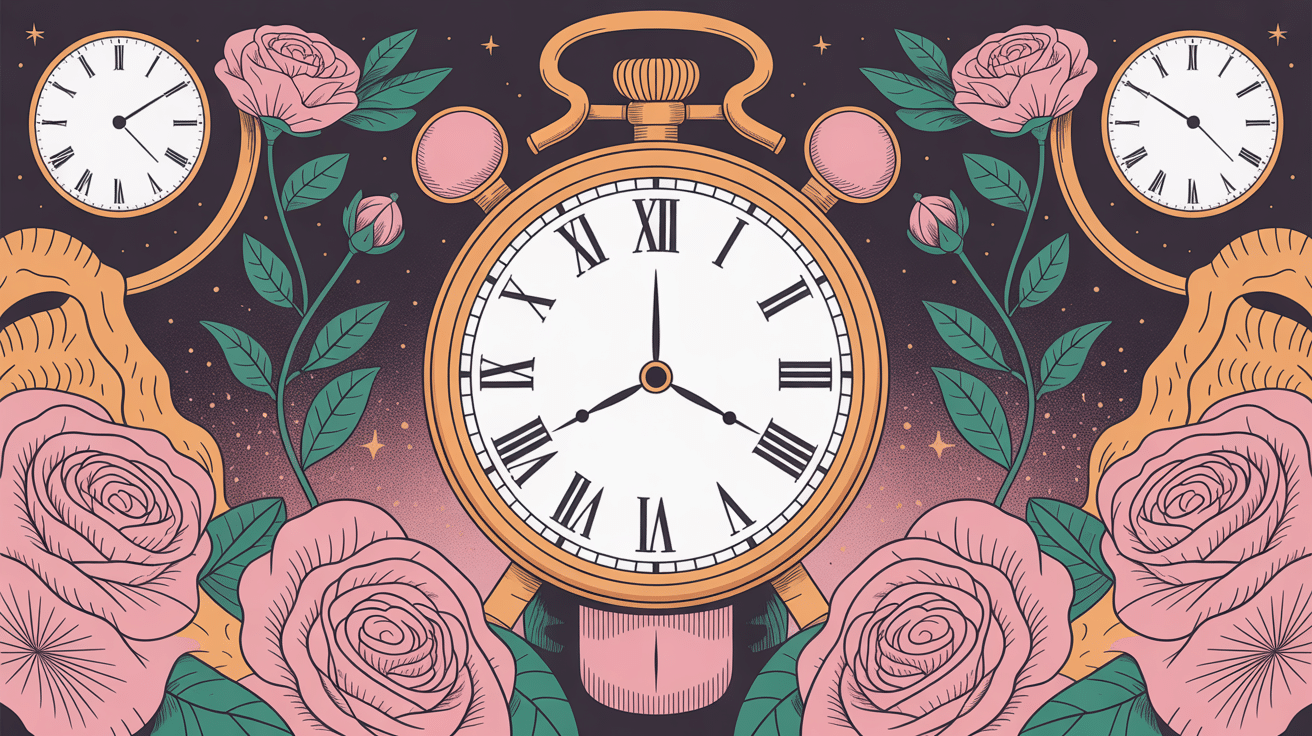 tatouages horloge illustration grande horloge centrale et symboles du temps