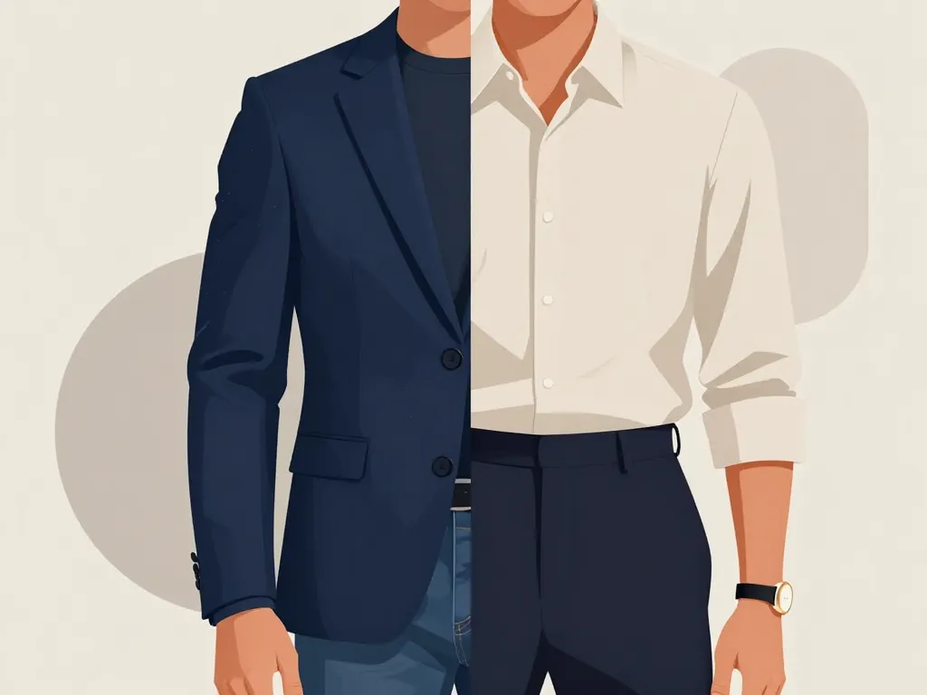 illustration éditoriale coupe et matières tenue homme sexy