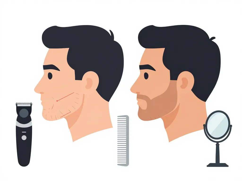 diagramme traçage favoris barbe symétriques
