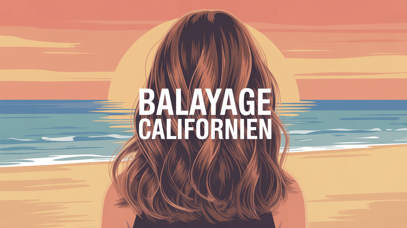 Illustration balayage californien cheveux lumineux naturels