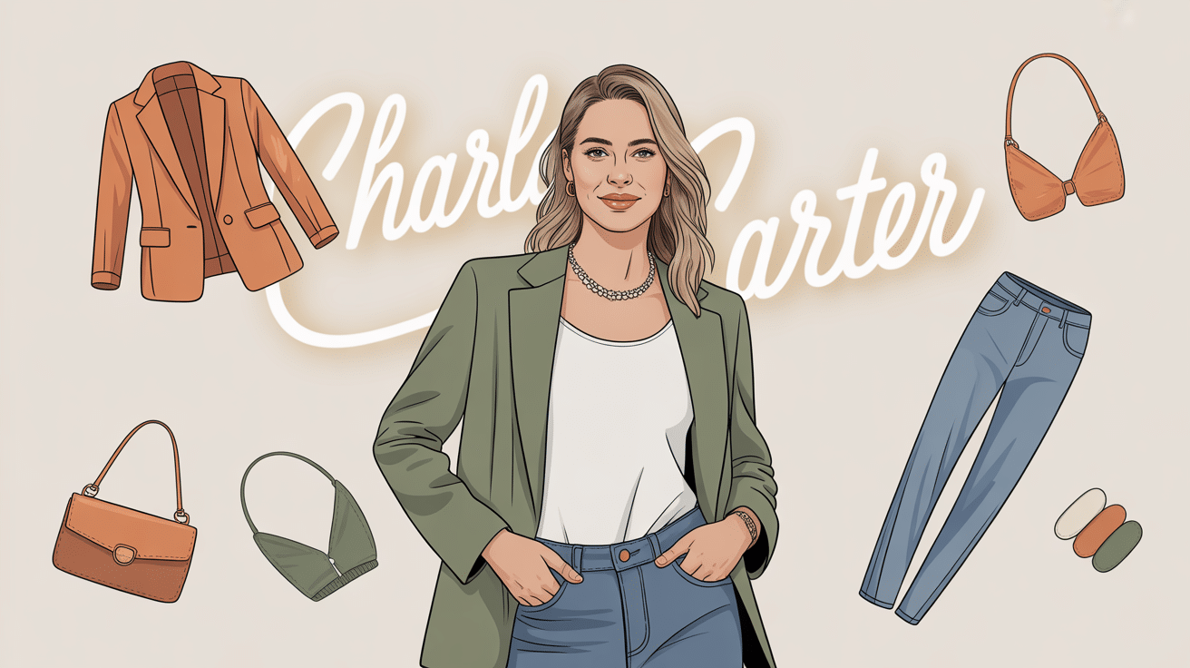 Portrait Charla Carter stylisée mode chic dressing minimaliste
