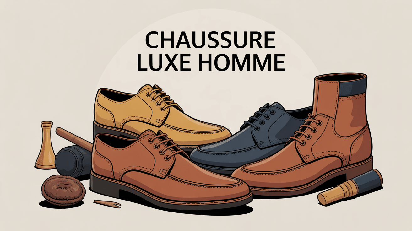 illustration chaussure luxe homme modèles classiques