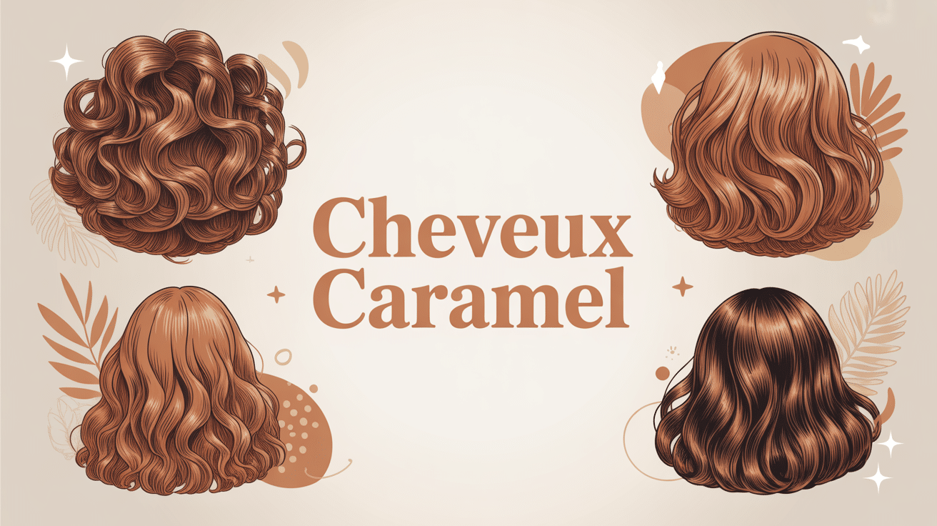 Cheveux caramel stylisés nuances modernes