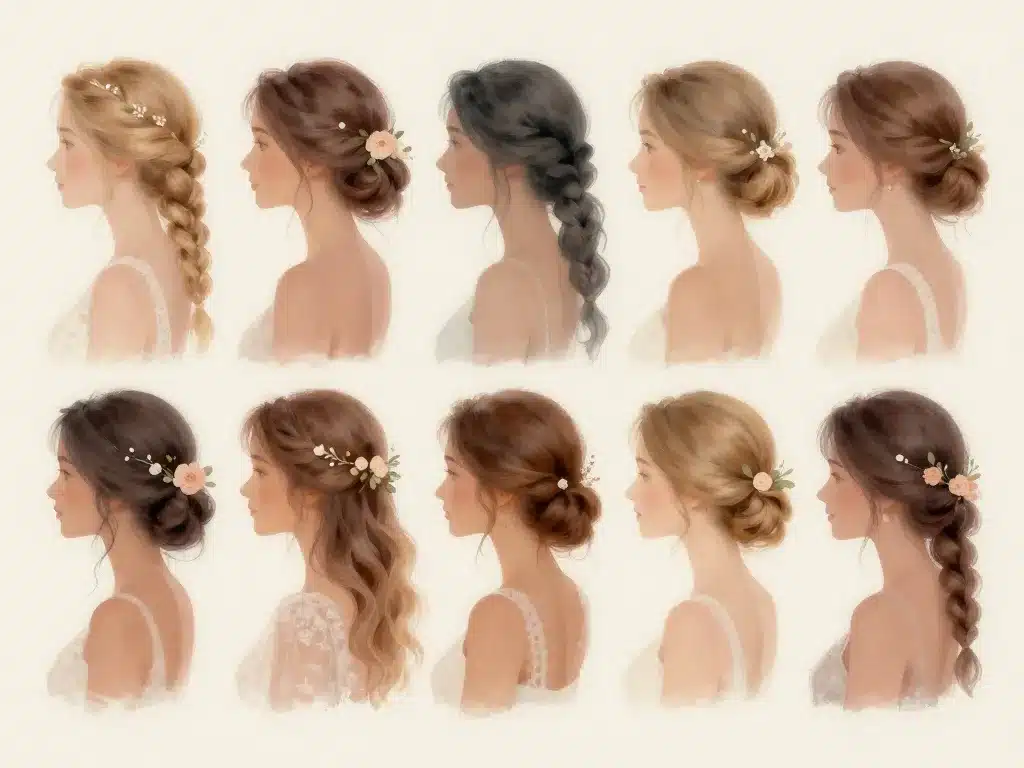 coiffure bohème mariage styles cheveux tresses et ondulations