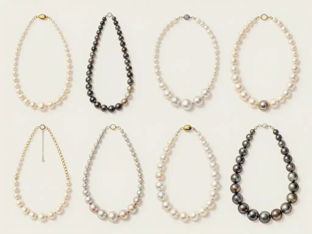 Visuel comparatif des types de collier de perles