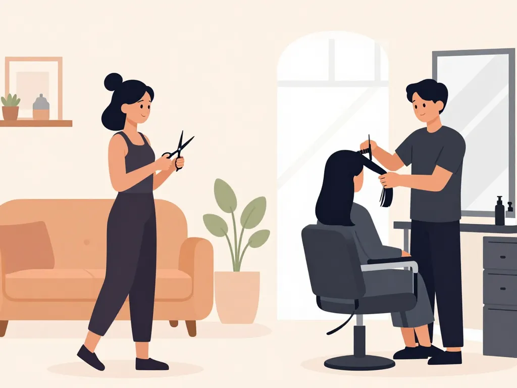 Méthode coupe fourche maison et salon