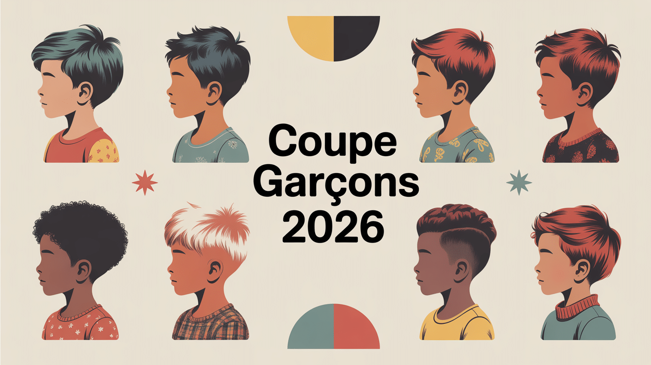 Coupe garcon 2024 illustration tendances modernes