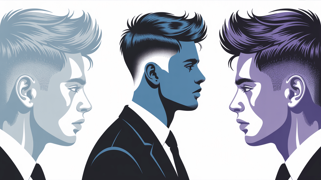 Illustration dégradé américain homme moderne