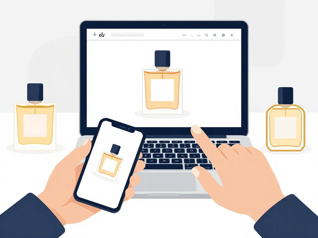 Achat dupe parfum en ligne illustration