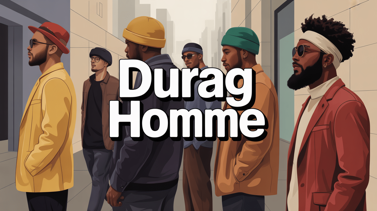 illustration durag homme dans un style urbain élégant