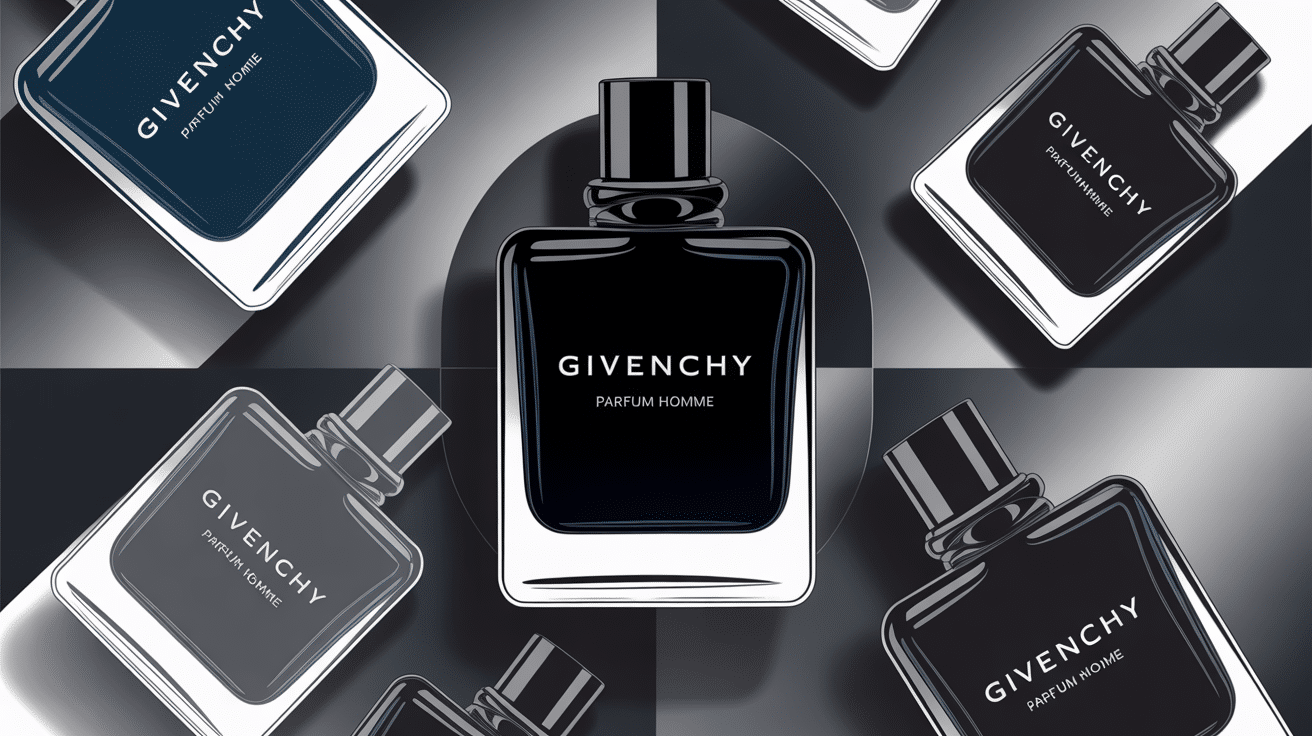 Visuel luxe moderne Givenchy parfum homme