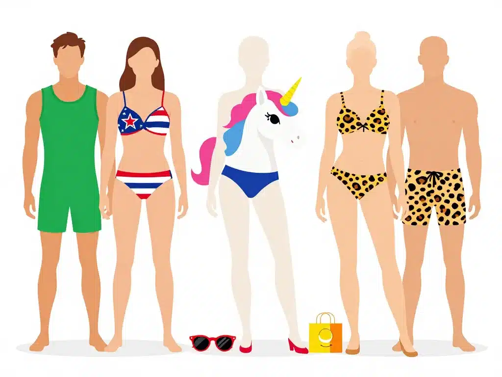 styles et modèles de maillot de bain borat