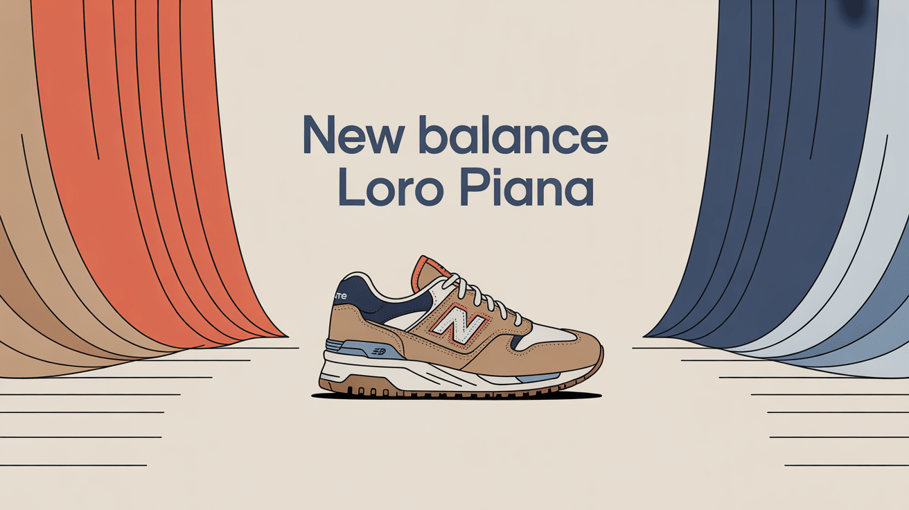 New Balance Loro Piana sneaker cachemire illustration luxe