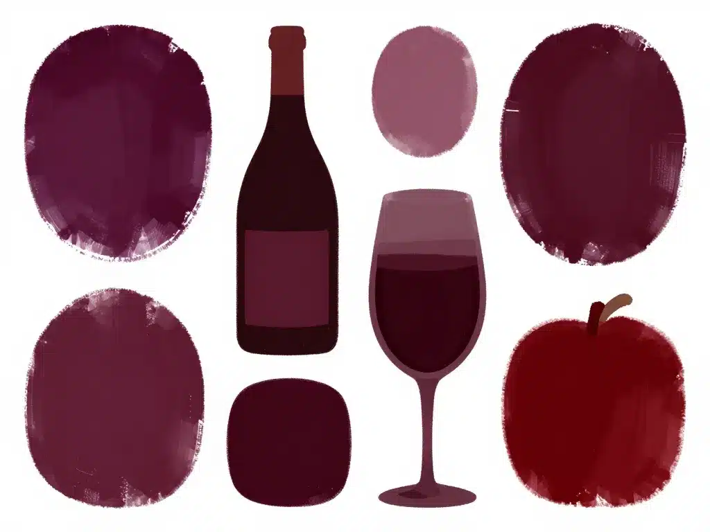 Nuances de la couleur burgundy illustrées de façon élégante