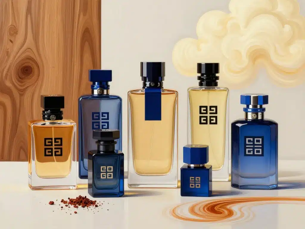 Panorama parfums Givenchy homme flacons emblématiques