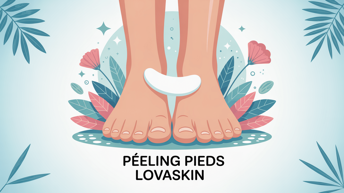 peeling pieds lovaskin exfoliation à domicile