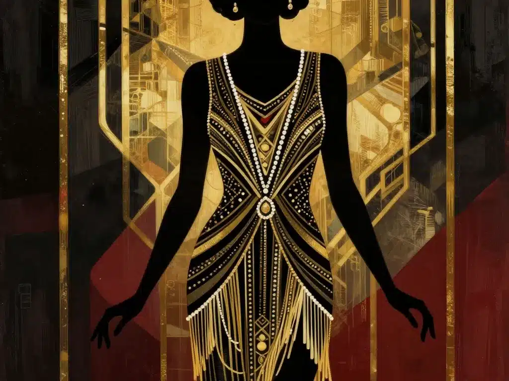 robe charleston coupe motifs art déco