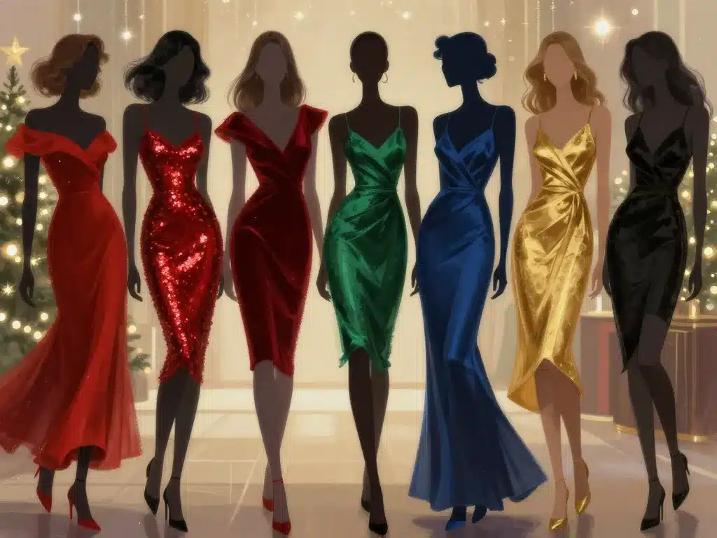 styles robe de noel femme tendances