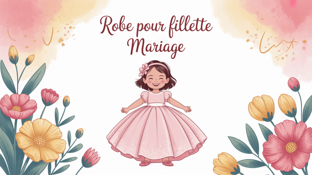 robe pour fillette mariage fillette souriante ambiance mariage