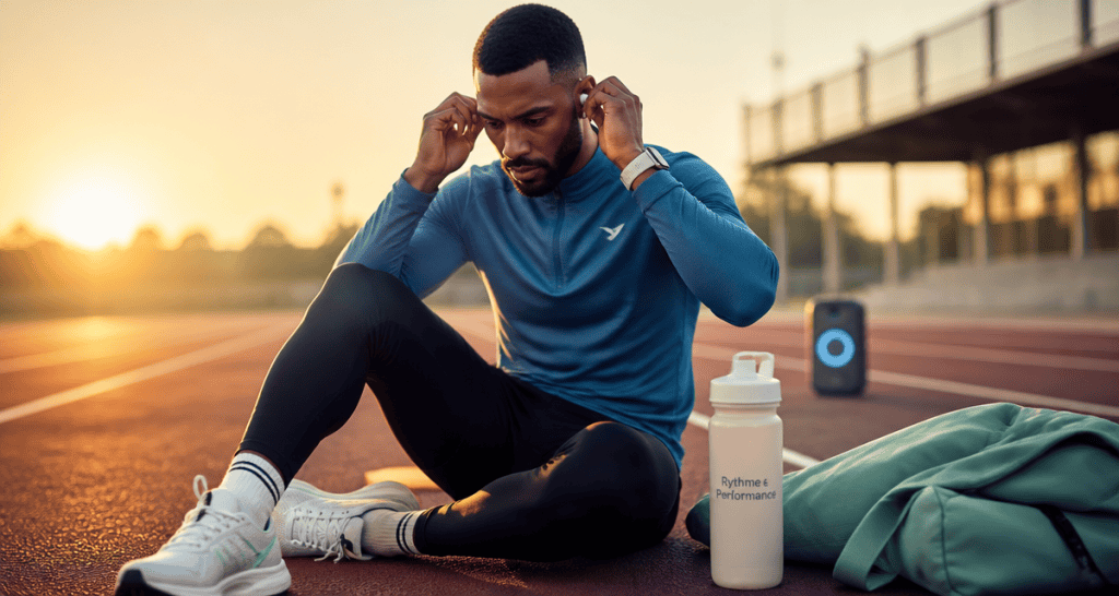 musique sport motivation sportif écouteurs piste