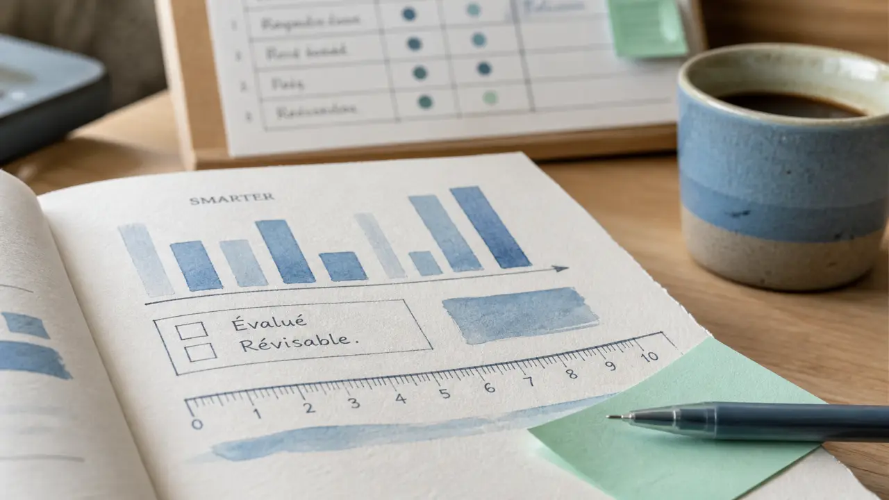 Objectif smarter : plan révisable SMARTER, agenda et schéma de suivi