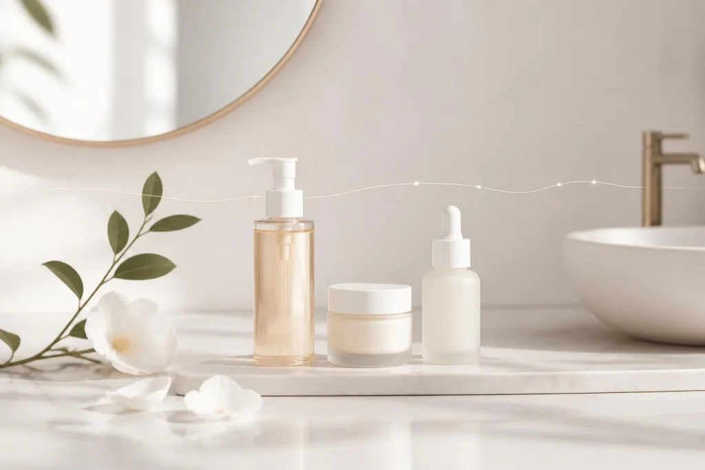 Routine beauté minimaliste : nettoyer, hydrater, protéger sans surcharger la peau